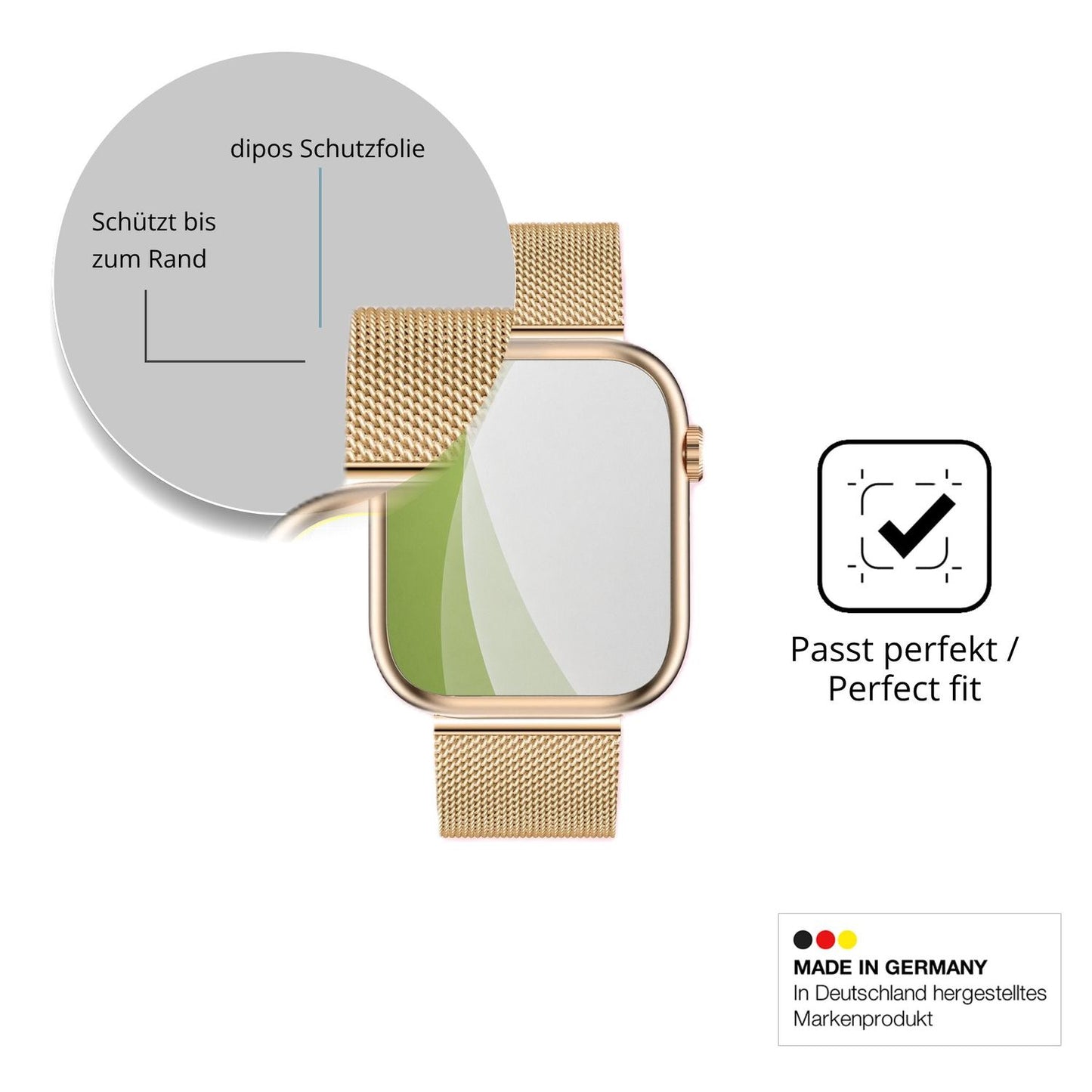 Besonders flexibler Displayschutz mit Anti-Shock-Schicht im Materialmix