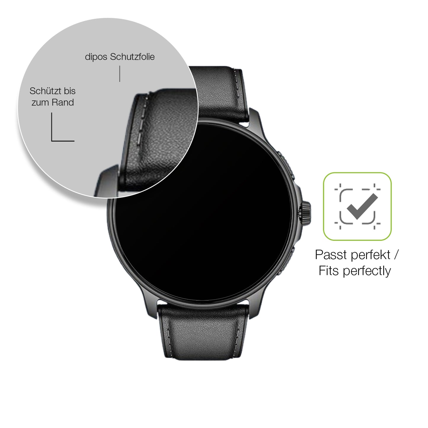 Besonders flexibler Displayschutz mit Anti-Shock-Schicht im Materialmix