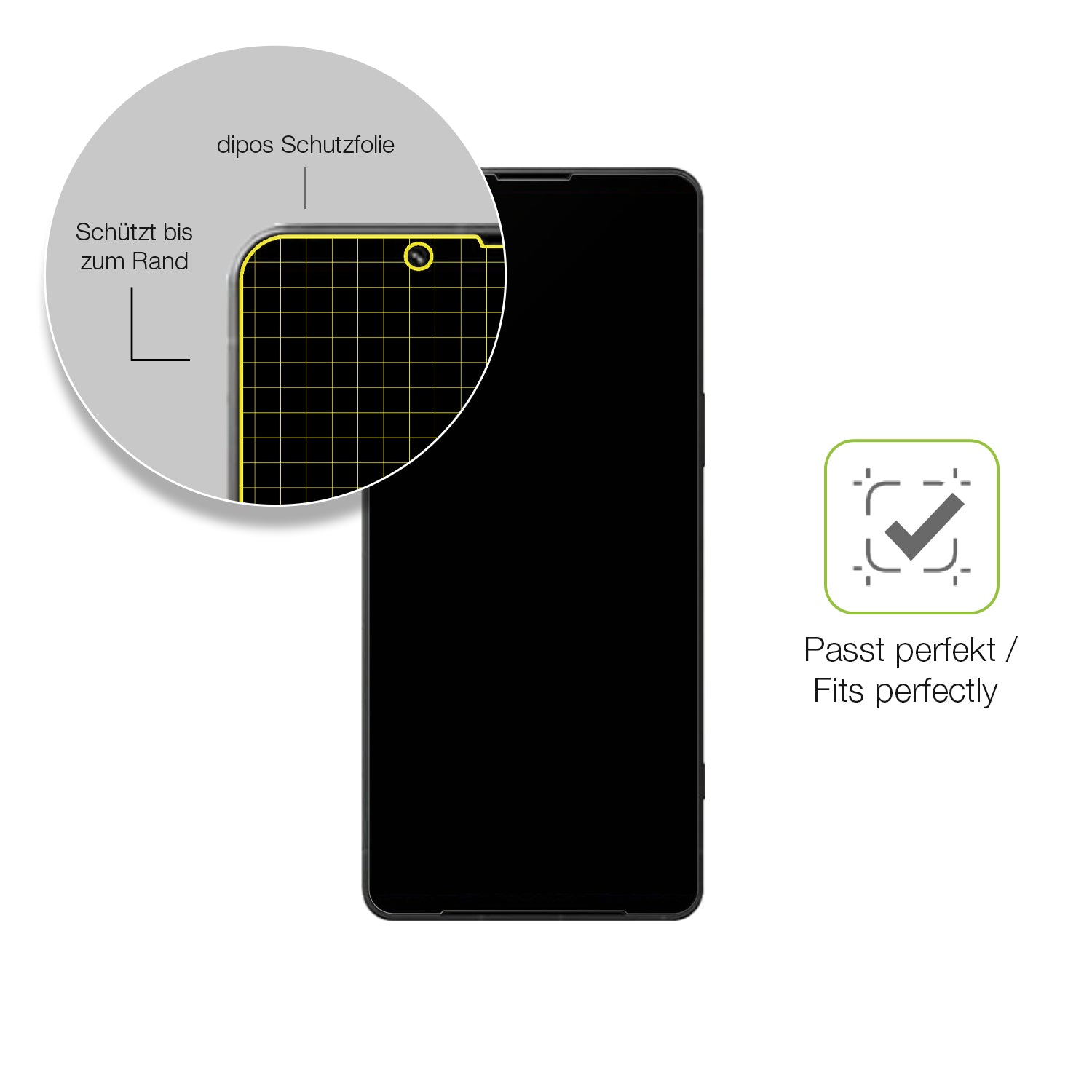 Besonders flexibler Displayschutz mit Anti-Shock-Schicht im Materialmix