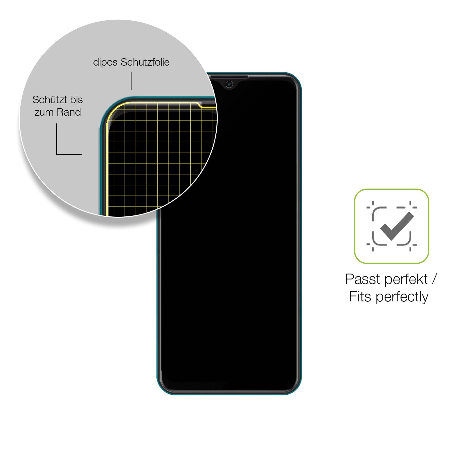 Besonders flexibler Displayschutz mit Anti-Shock-Schicht im Materialmix