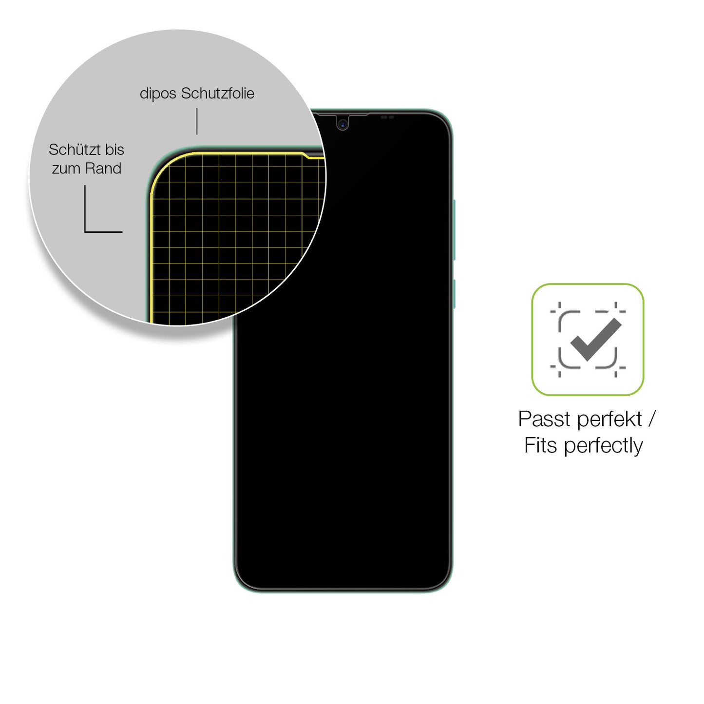 Besonders flexibler Displayschutz mit Anti-Shock-Schicht im Materialmix