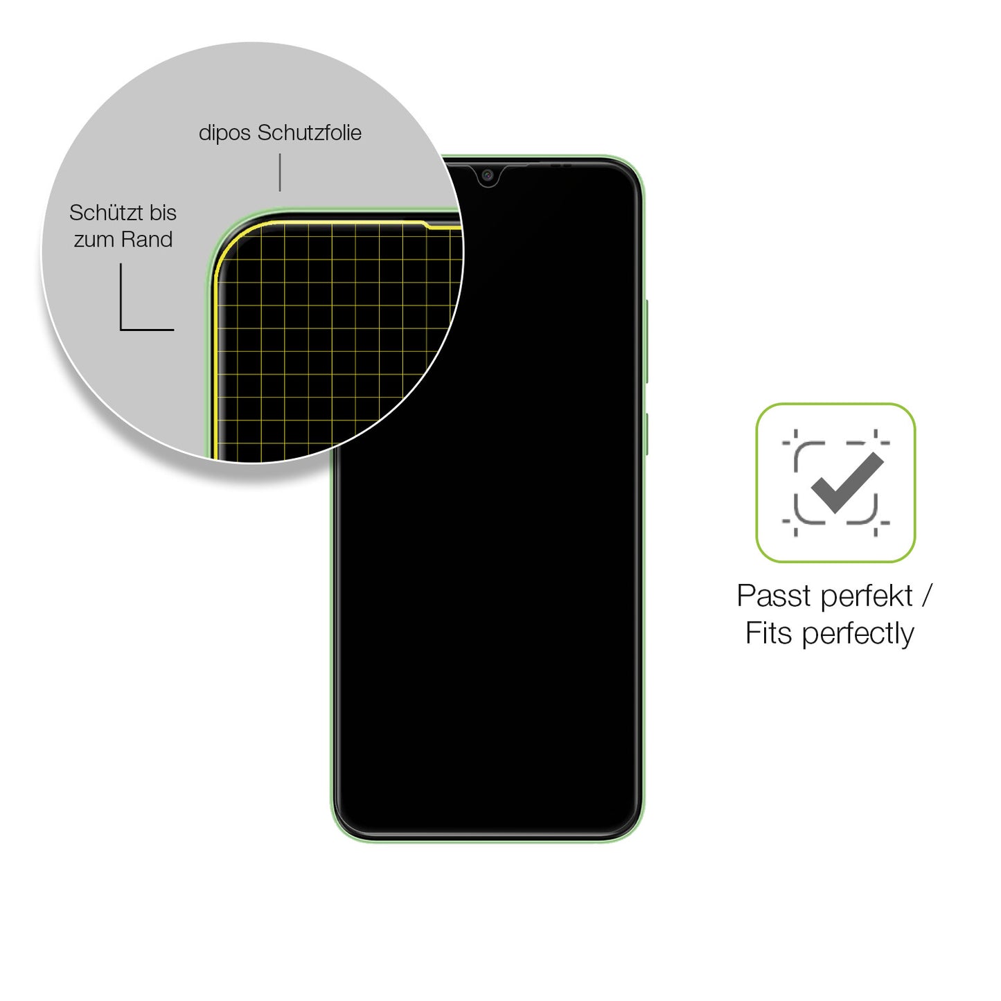 Besonders flexibler Displayschutz mit Anti-Shock-Schicht im Materialmix