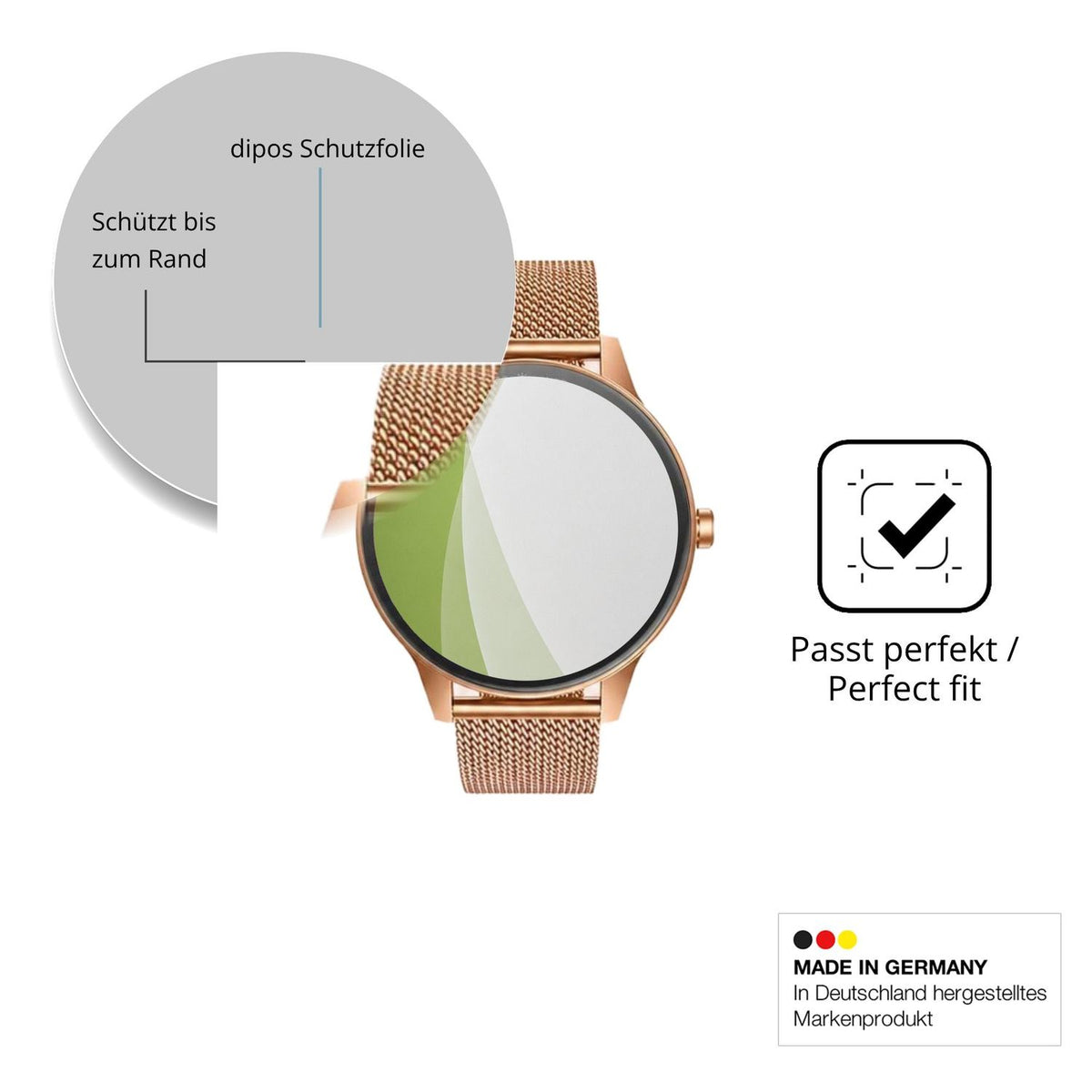 Besonders flexibler Displayschutz mit Anti-Shock-Schicht im Materialmix