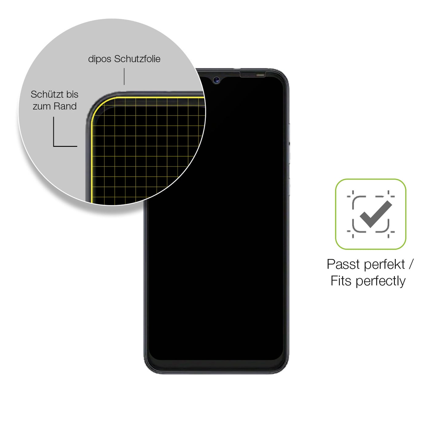 Besonders flexibler Displayschutz mit Anti-Shock-Schicht im Materialmix