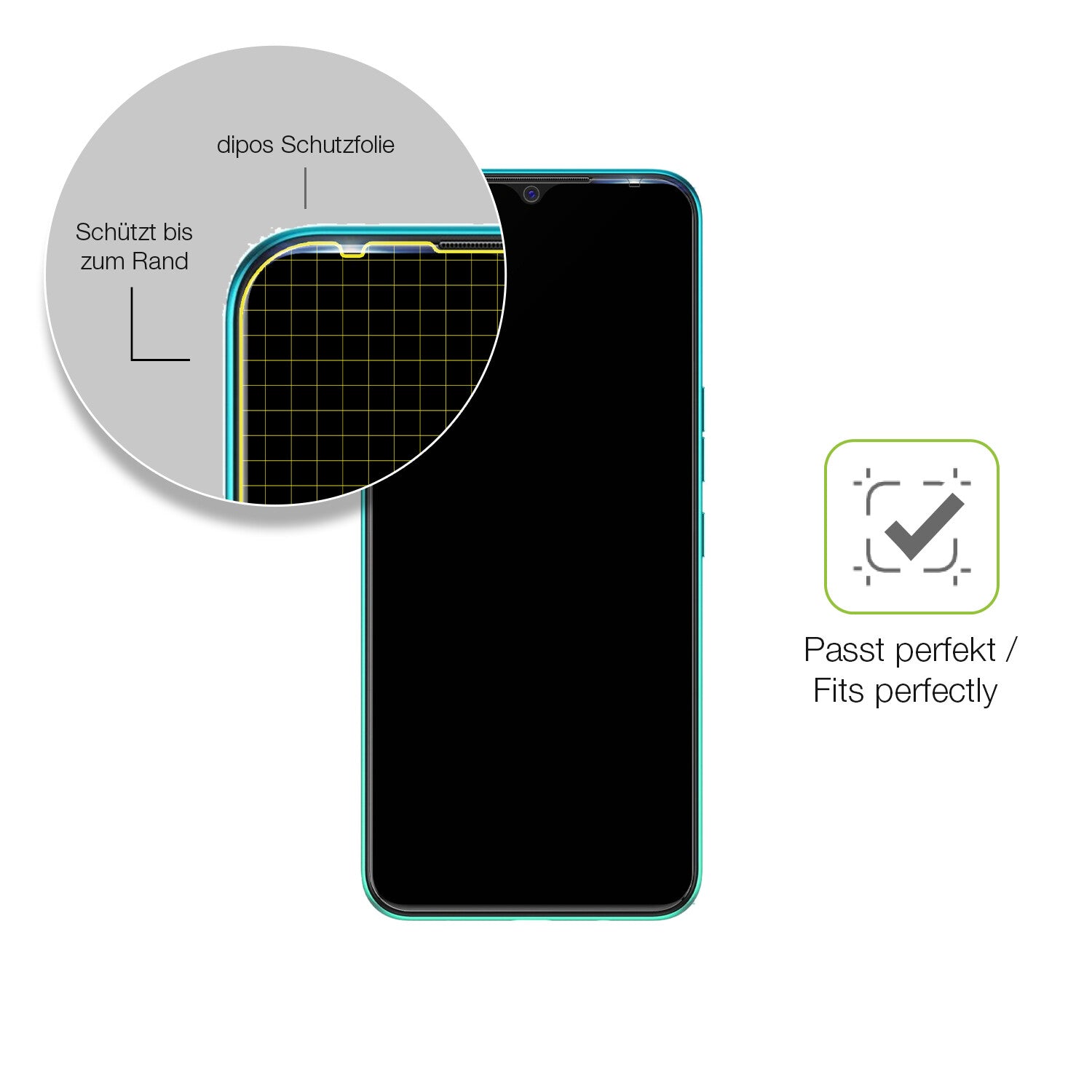 Besonders flexibler Displayschutz mit Anti-Shock-Schicht im Materialmix