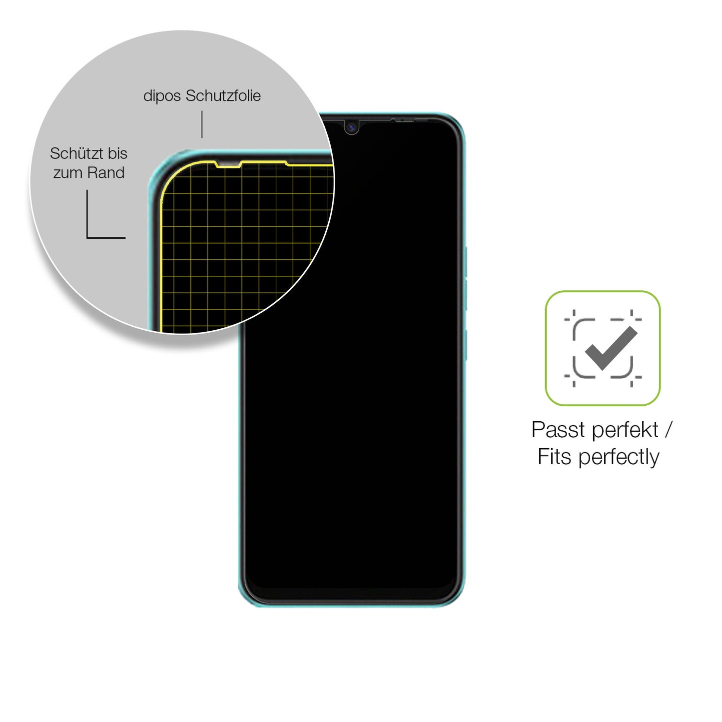 Besonders flexibler Displayschutz mit Anti-Shock-Schicht im Materialmix