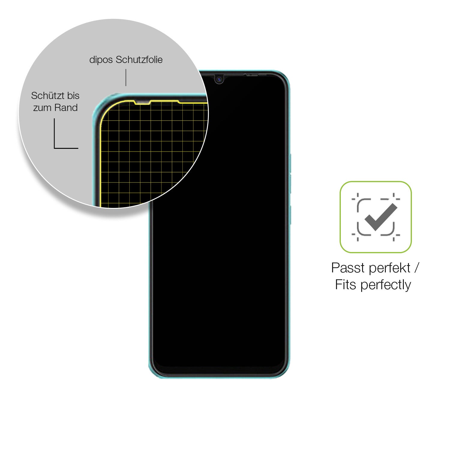 Besonders flexibler Displayschutz mit Anti-Shock-Schicht im Materialmix