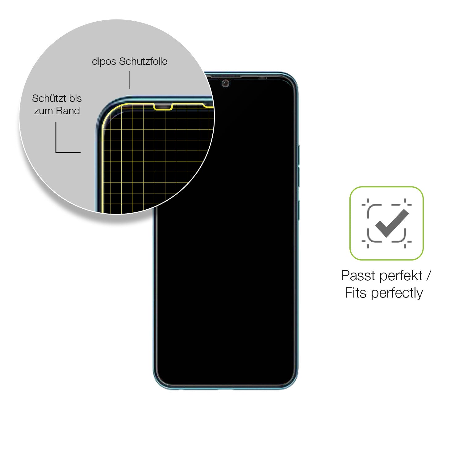 Besonders flexibler Displayschutz mit Anti-Shock-Schicht im Materialmix