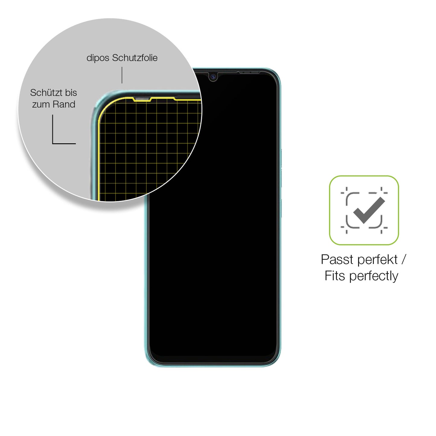 Besonders flexibler Displayschutz mit Anti-Shock-Schicht im Materialmix