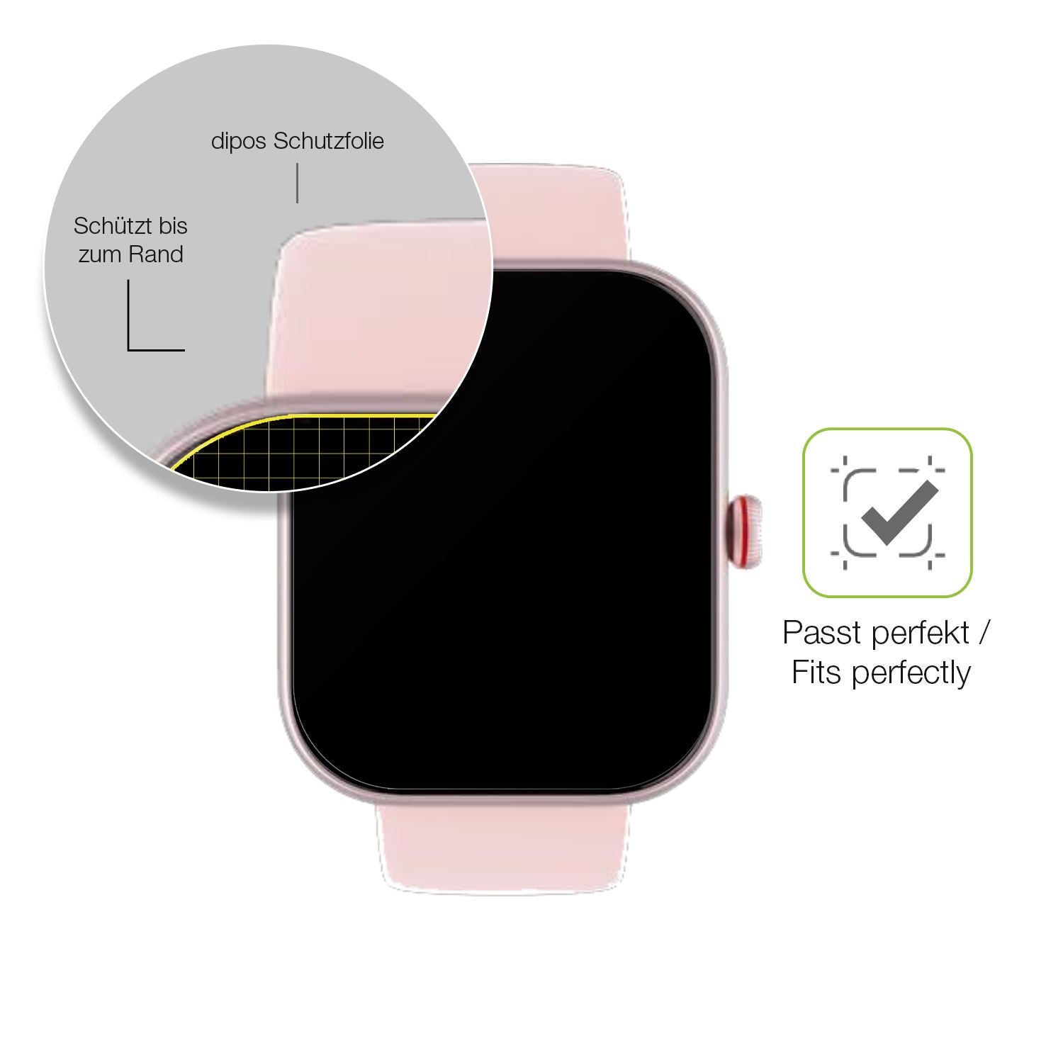 Besonders flexibler Displayschutz mit Anti-Shock-Schicht im Materialmix