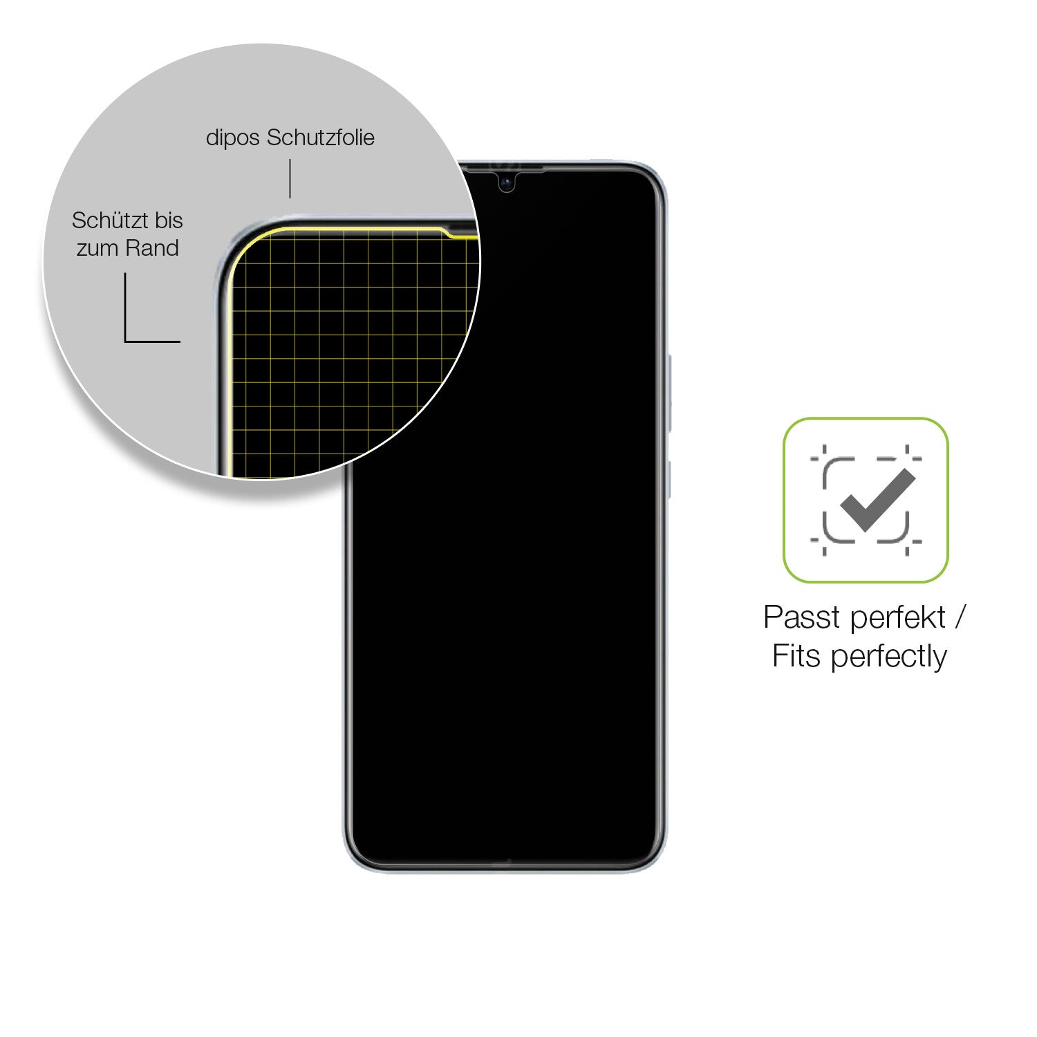 Besonders flexibler Displayschutz mit Anti-Shock-Schicht im Materialmix