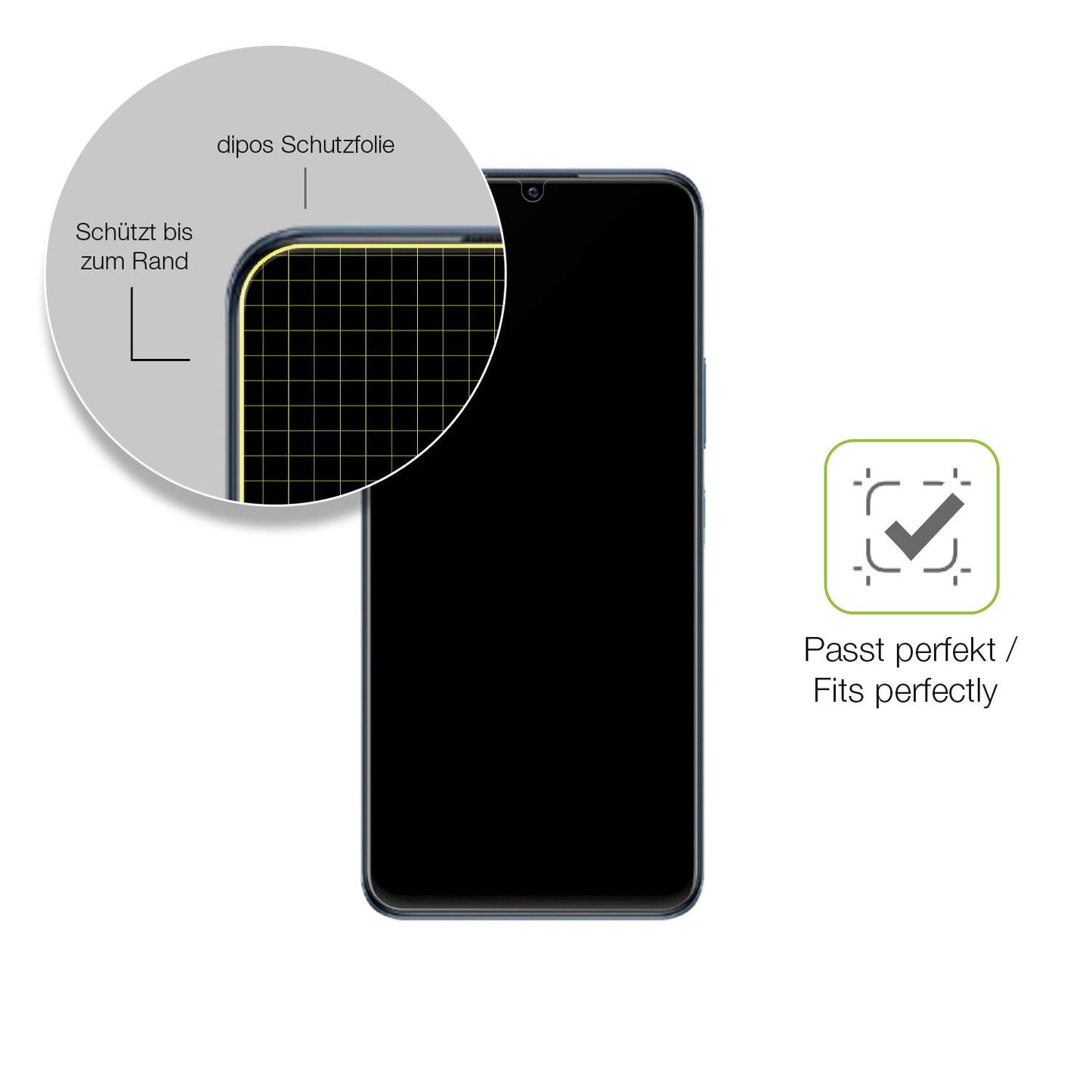 Besonders flexibler Displayschutz mit Anti-Shock-Schicht im Materialmix