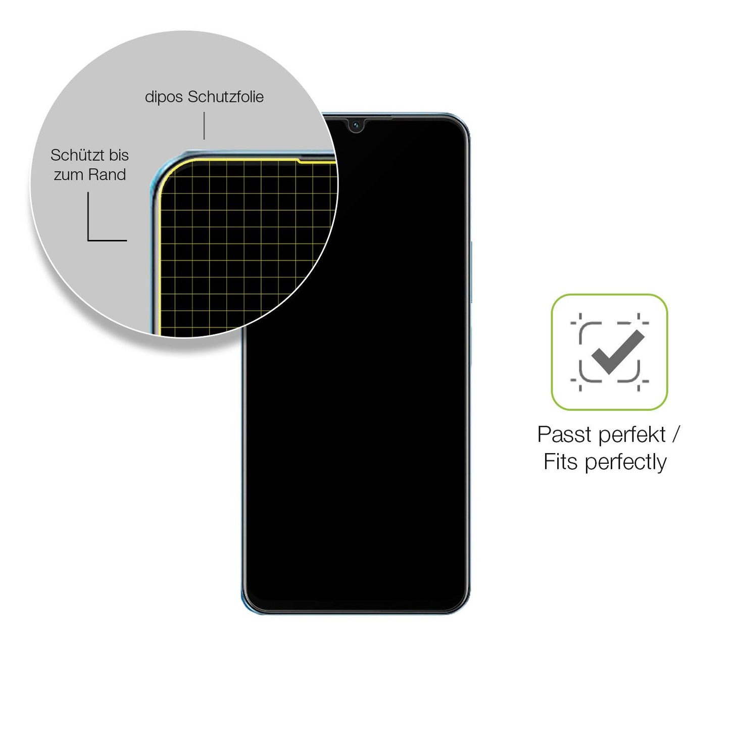 Besonders flexibler Displayschutz mit Anti-Shock-Schicht im Materialmix