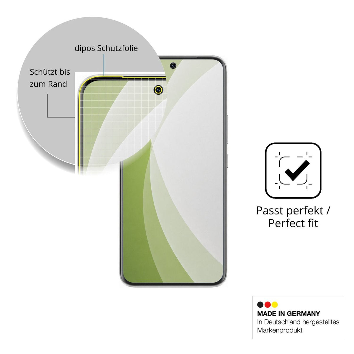 Besonders flexibler Displayschutz mit Anti-Shock-Schicht im Materialmix