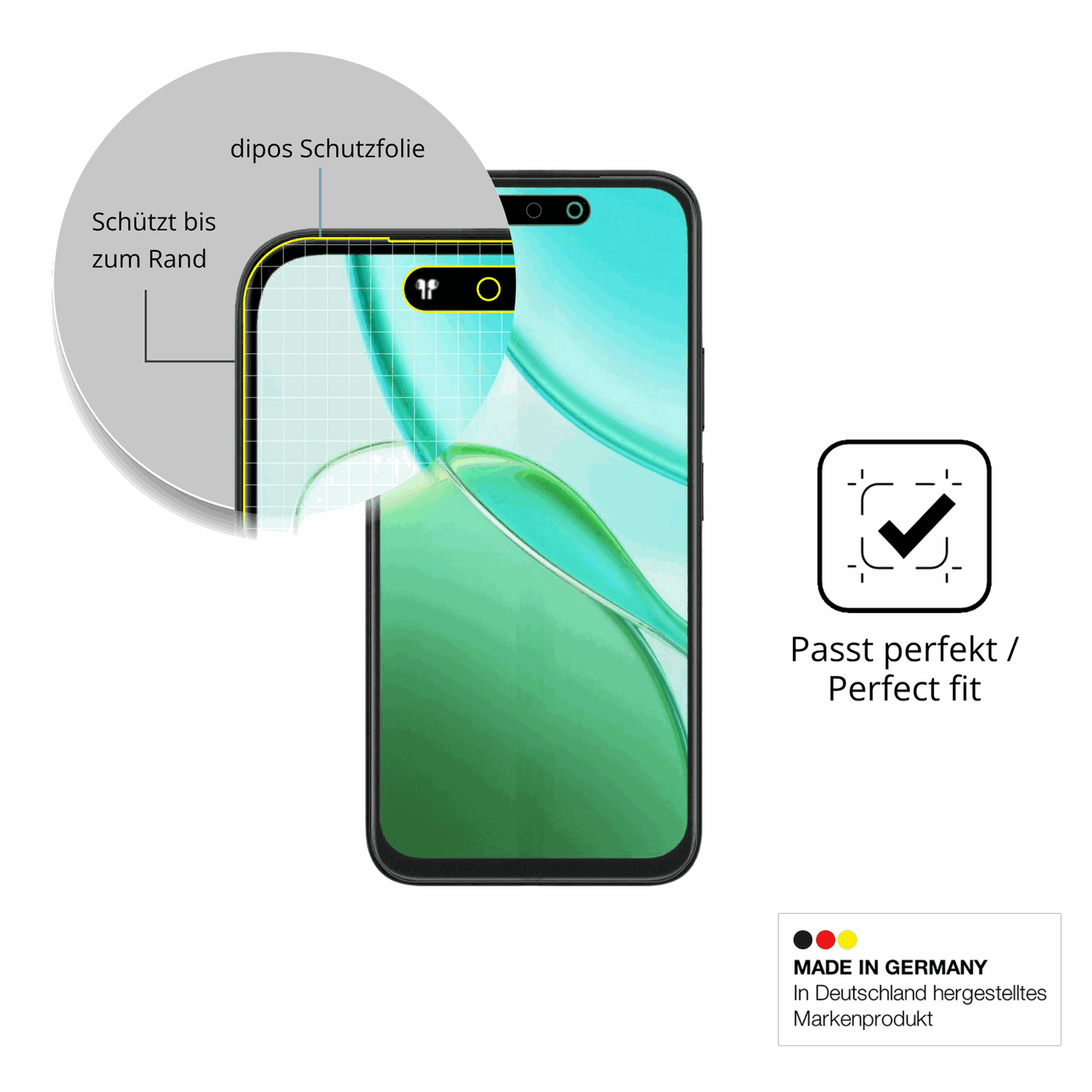 Besonders flexibler Displayschutz mit Anti-Shock-Schicht im Materialmix