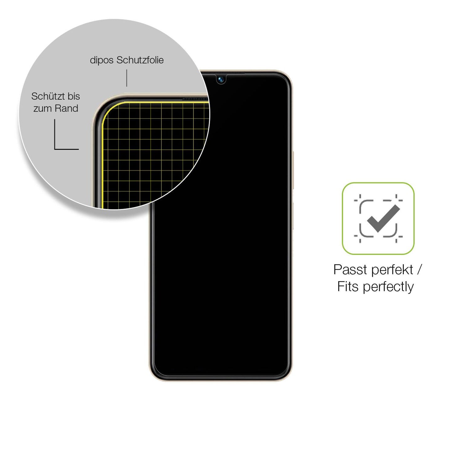 Besonders flexibler Displayschutz mit Anti-Shock-Schicht im Materialmix