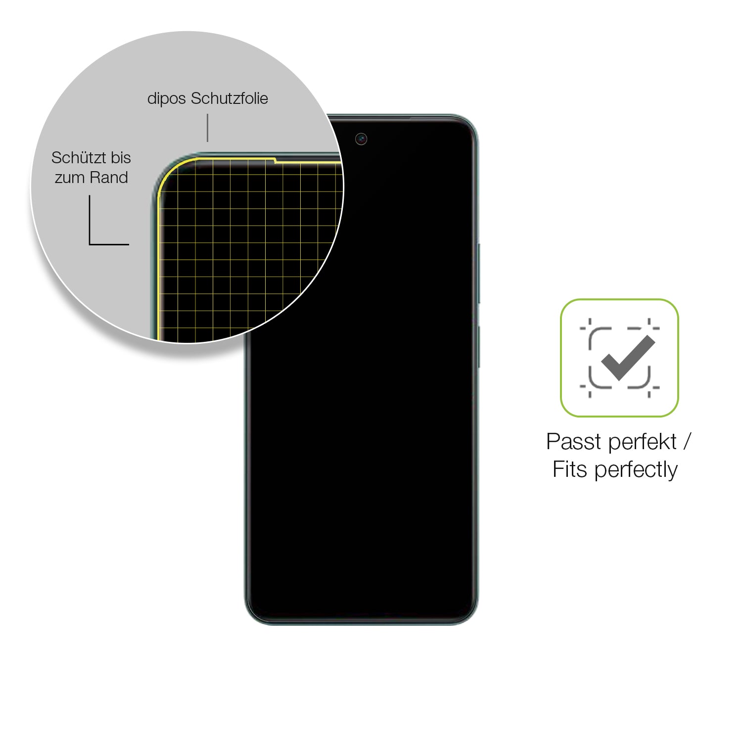 Besonders flexibler Displayschutz mit Anti-Shock-Schicht im Materialmix