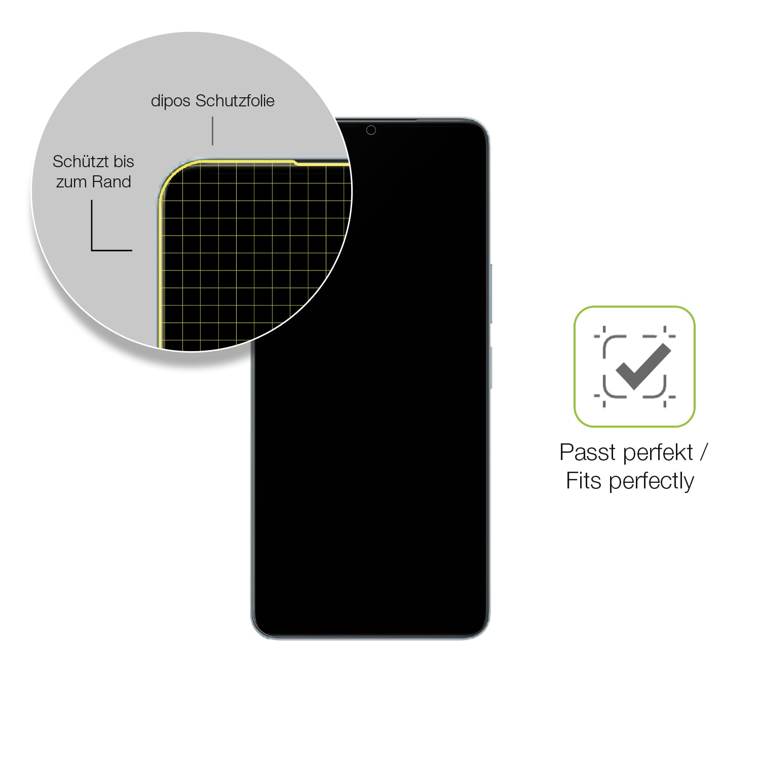 Besonders flexibler Displayschutz mit Anti-Shock-Schicht im Materialmix