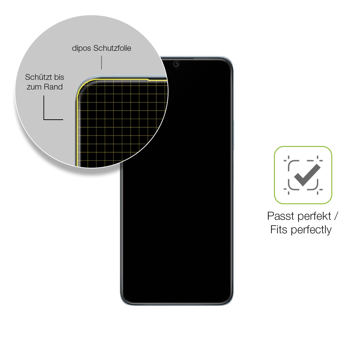 Besonders flexibler Displayschutz mit Anti-Shock-Schicht im Materialmix