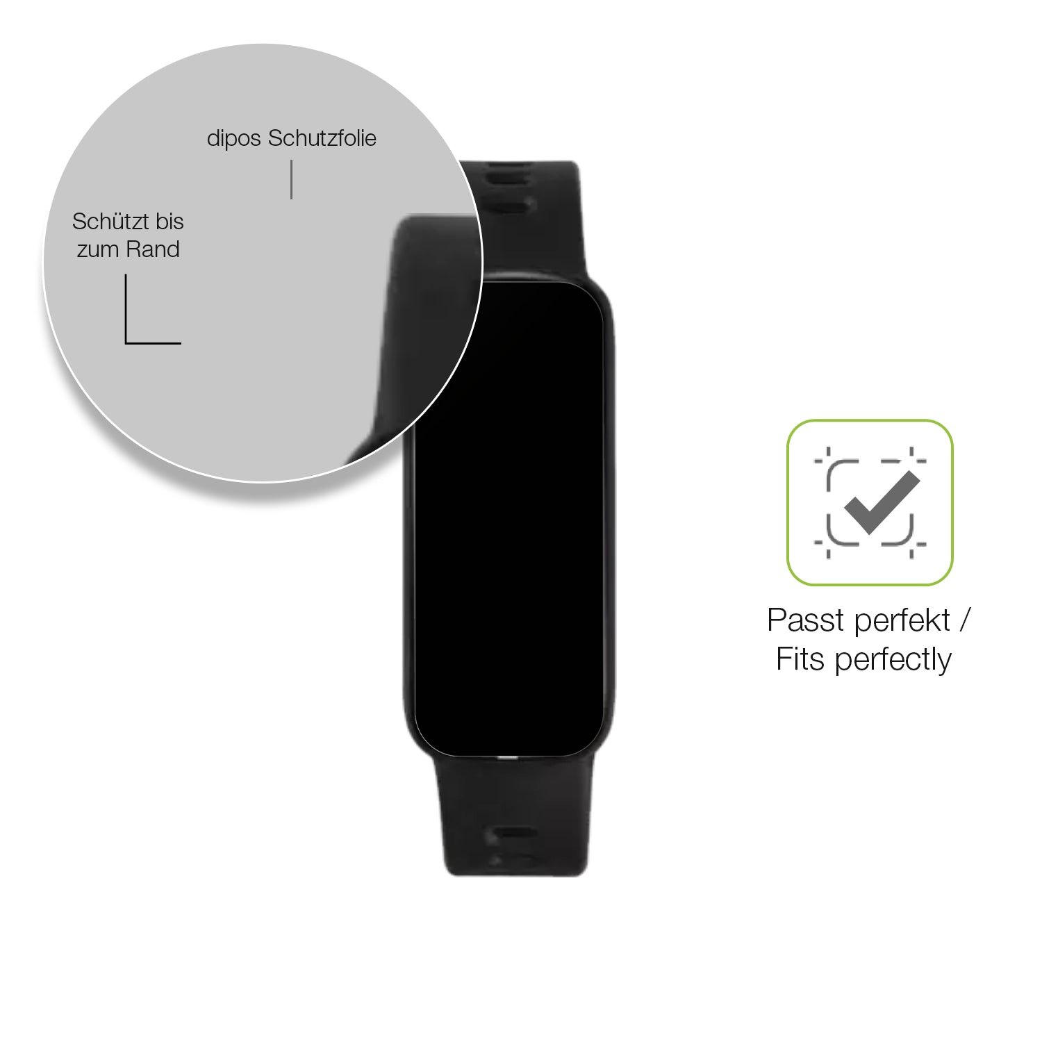 Besonders flexibler Displayschutz mit Anti-Shock-Schicht im Materialmix