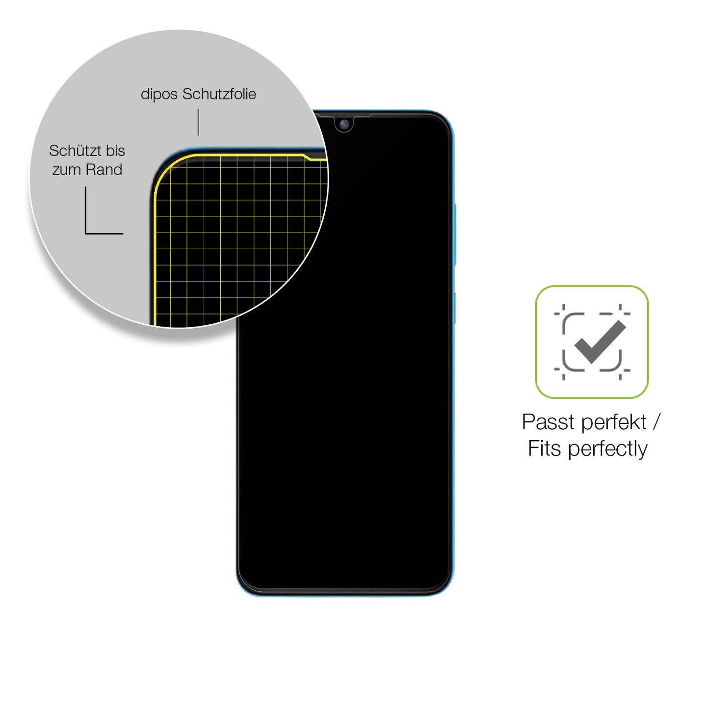 Besonders flexibler Displayschutz mit Anti-Shock-Schicht im Materialmix