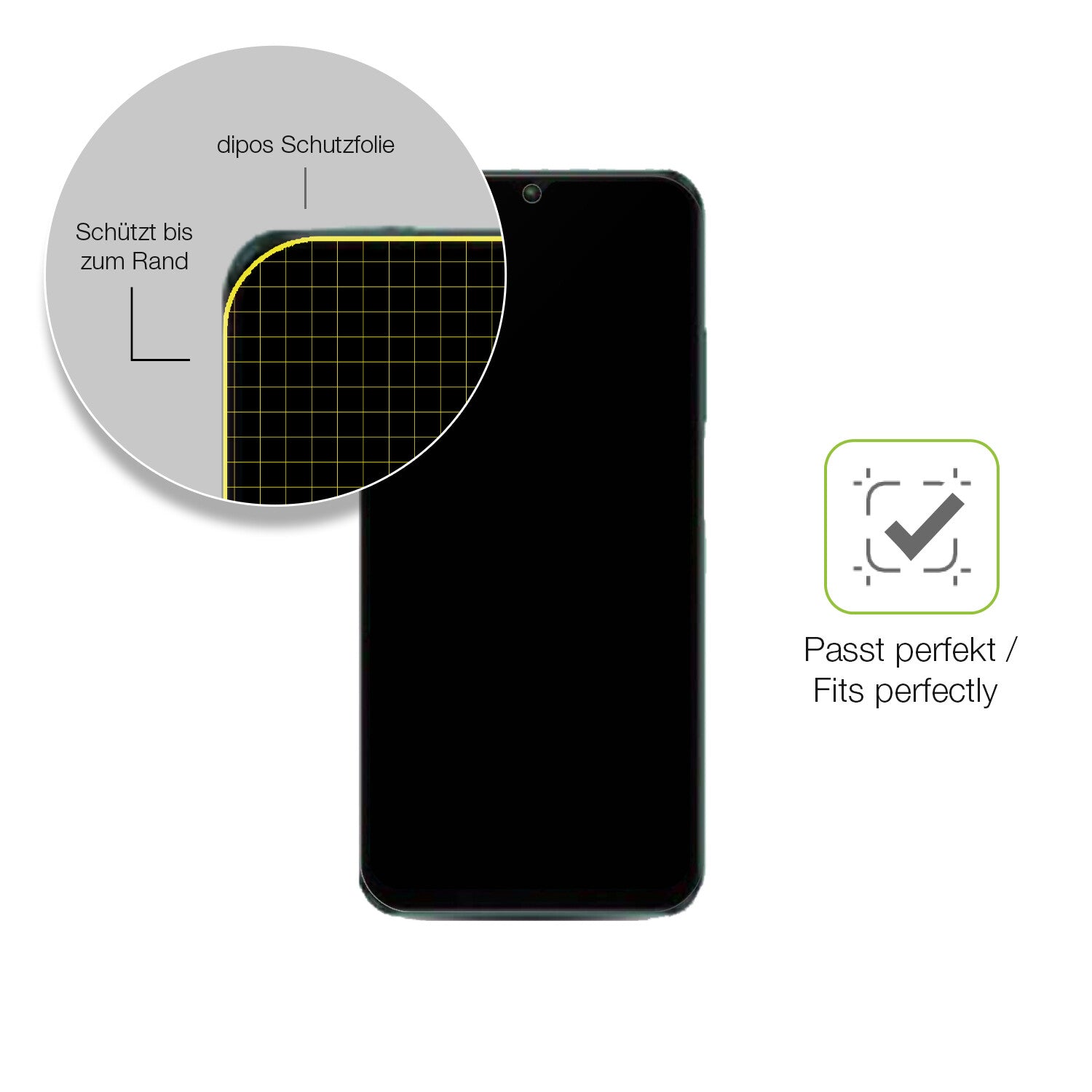 Besonders flexibler Displayschutz mit Anti-Shock-Schicht im Materialmix
