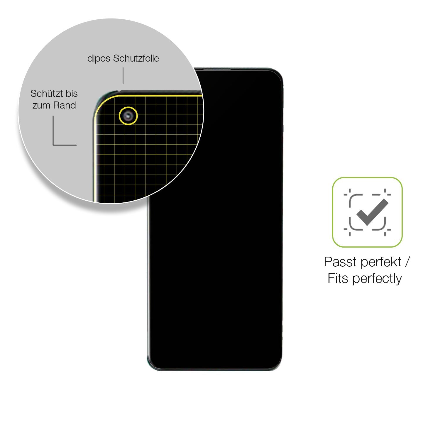 Besonders flexibler Displayschutz mit Anti-Shock-Schicht im Materialmix