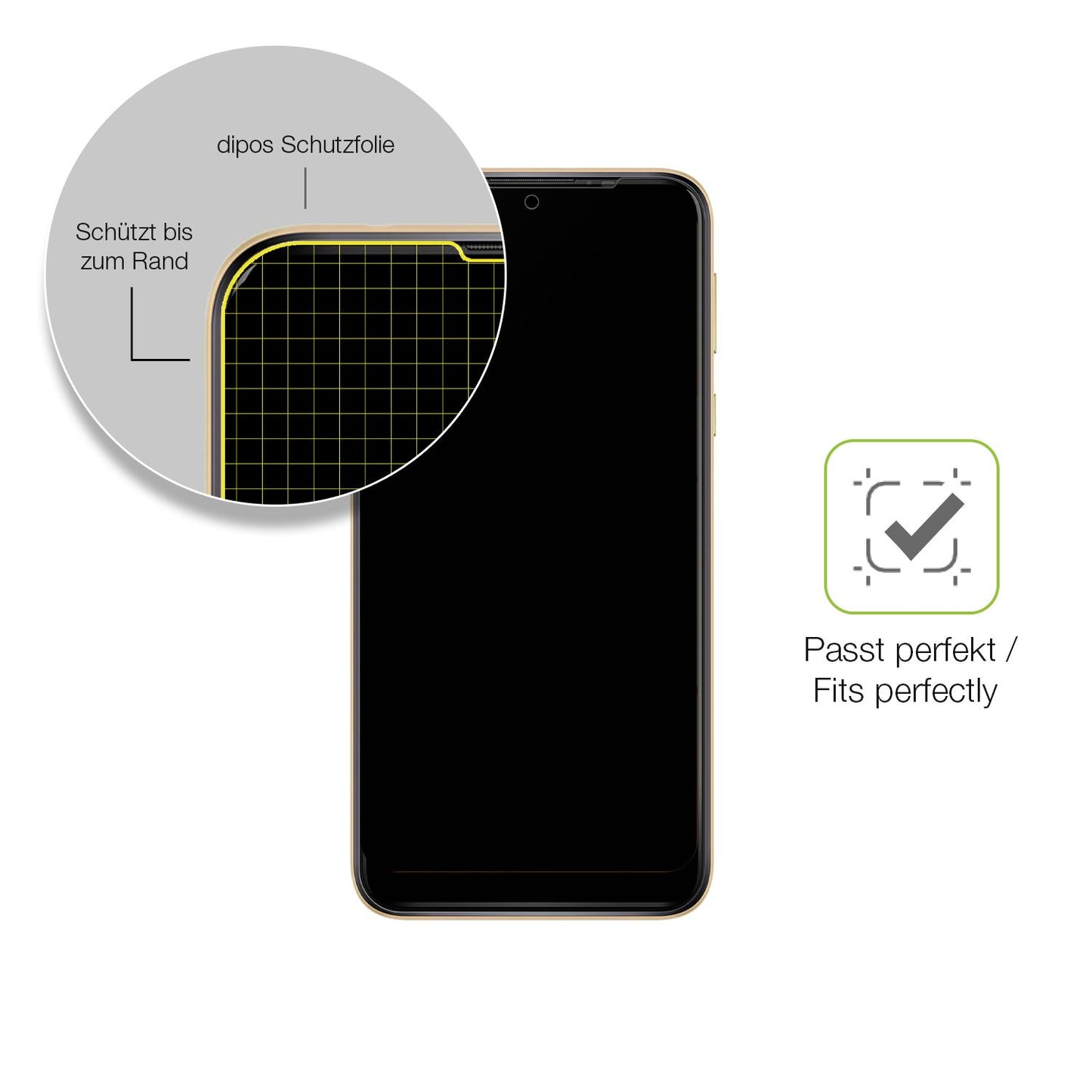 Besonders flexibler Displayschutz mit Anti-Shock-Schicht im Materialmix