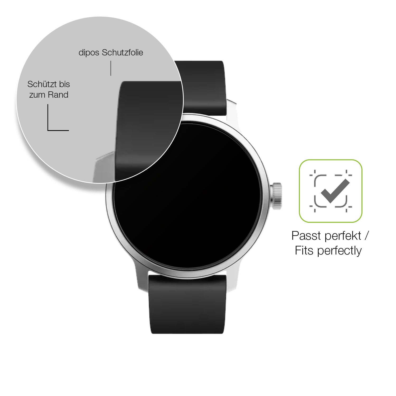Besonders flexibler Displayschutz mit Anti-Shock-Schicht im Materialmix