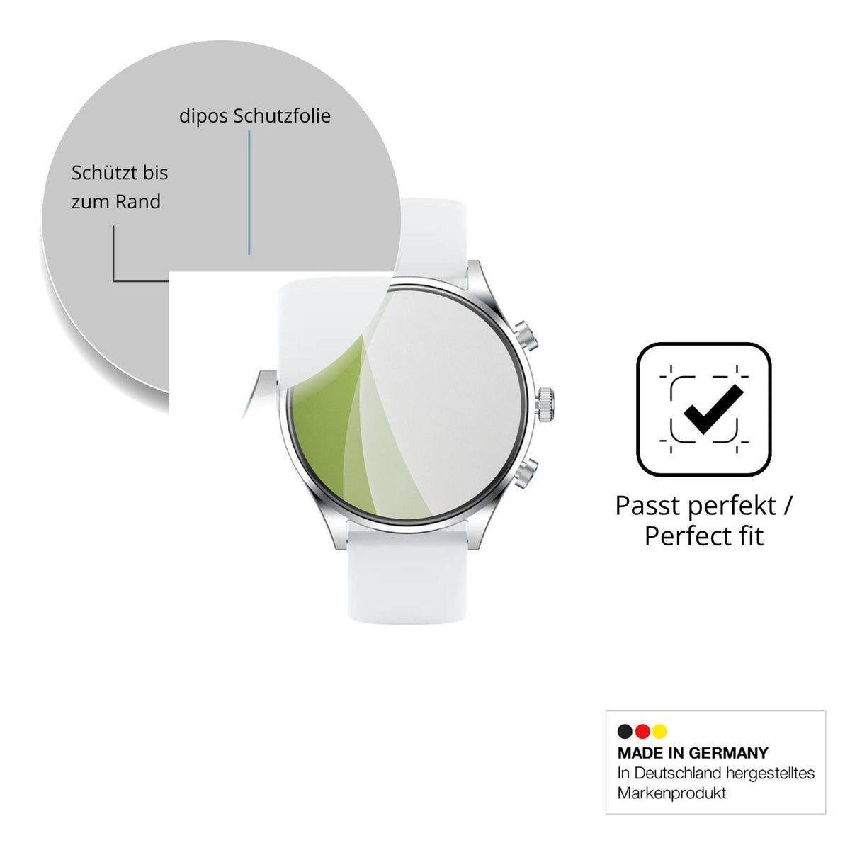 Besonders flexibler Displayschutz mit Anti-Shock-Schicht im Materialmix