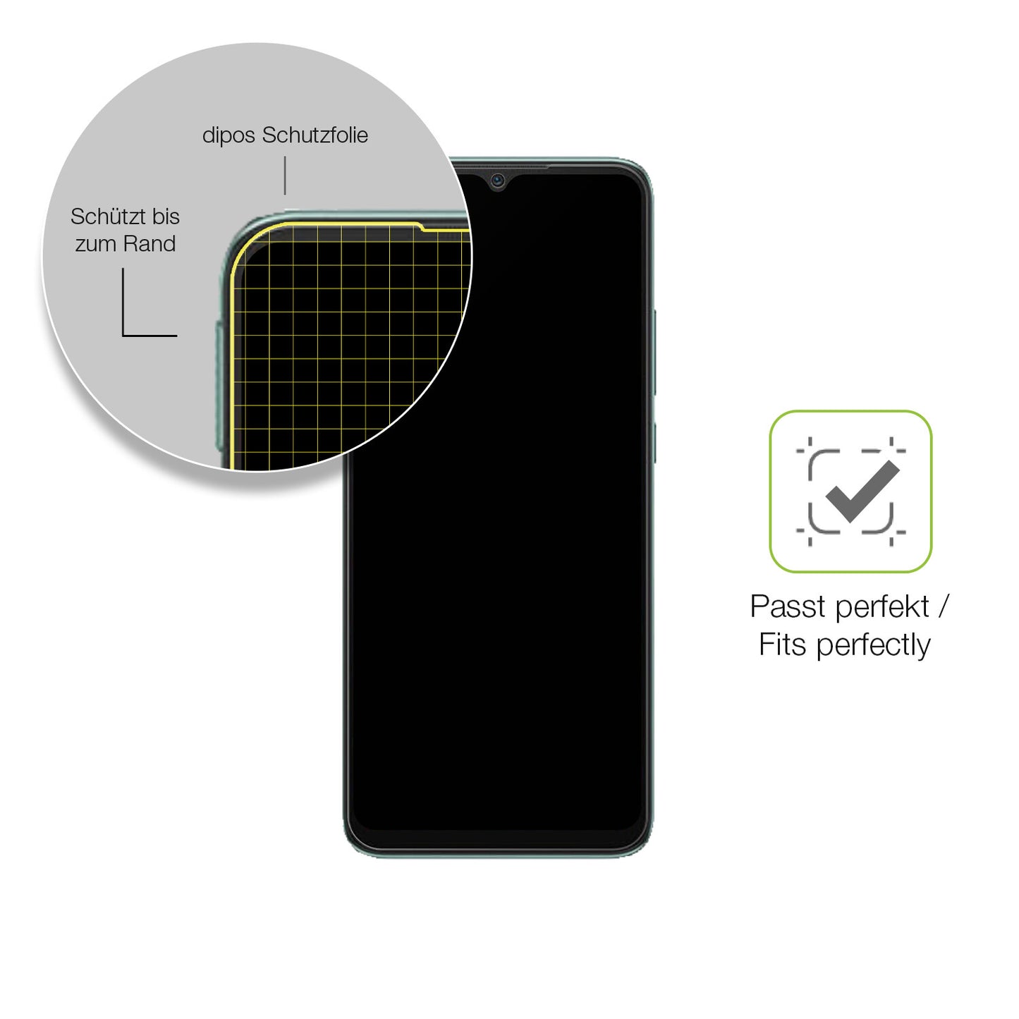 Besonders flexibler Displayschutz mit Anti-Shock-Schicht im Materialmix