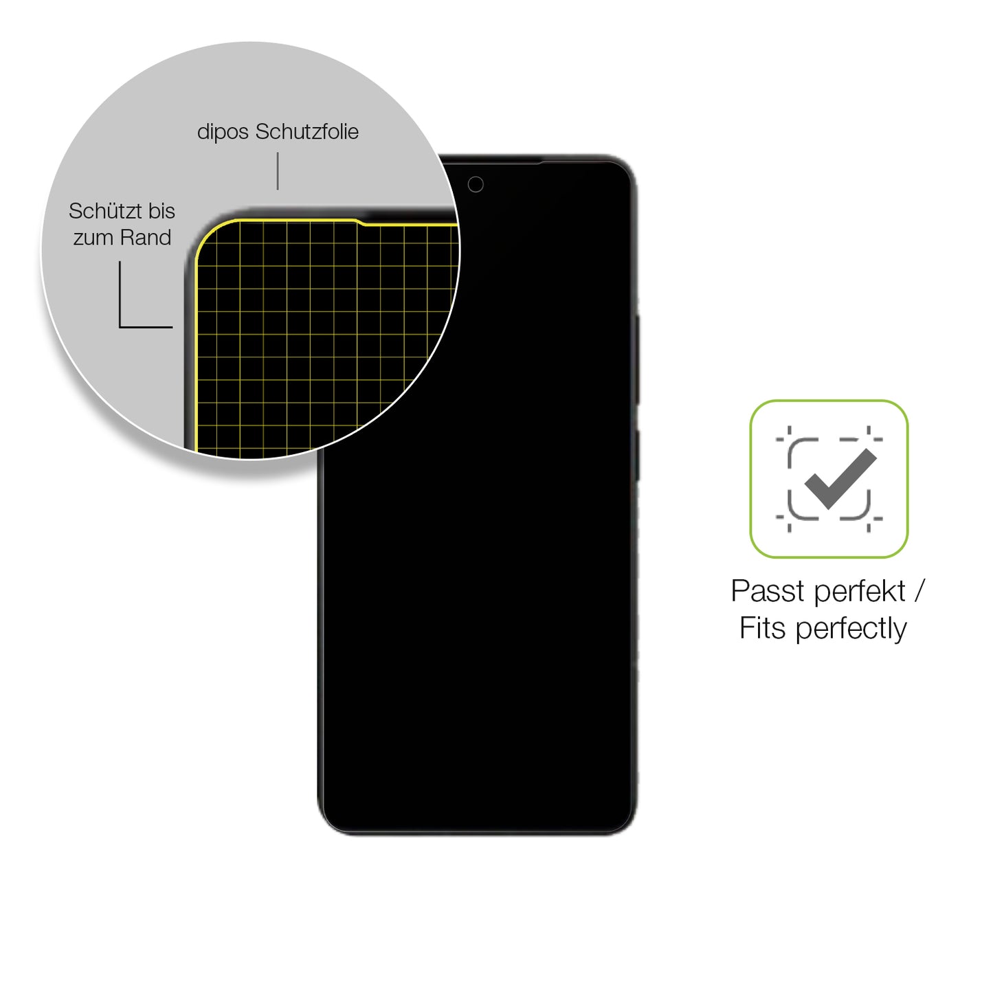 Besonders flexibler Displayschutz mit Anti-Shock-Schicht im Materialmix