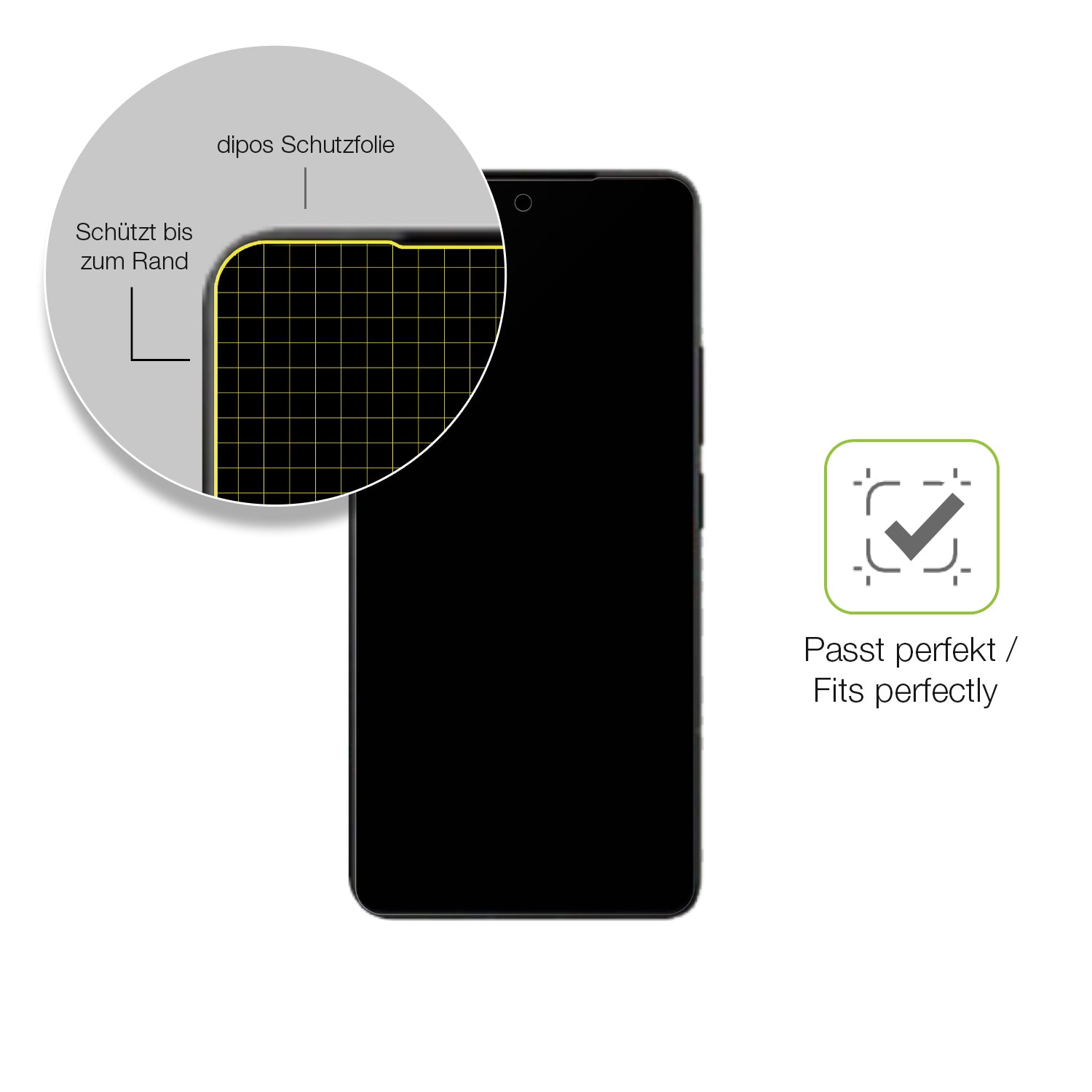 Besonders flexibler Displayschutz mit Anti-Shock-Schicht im Materialmix