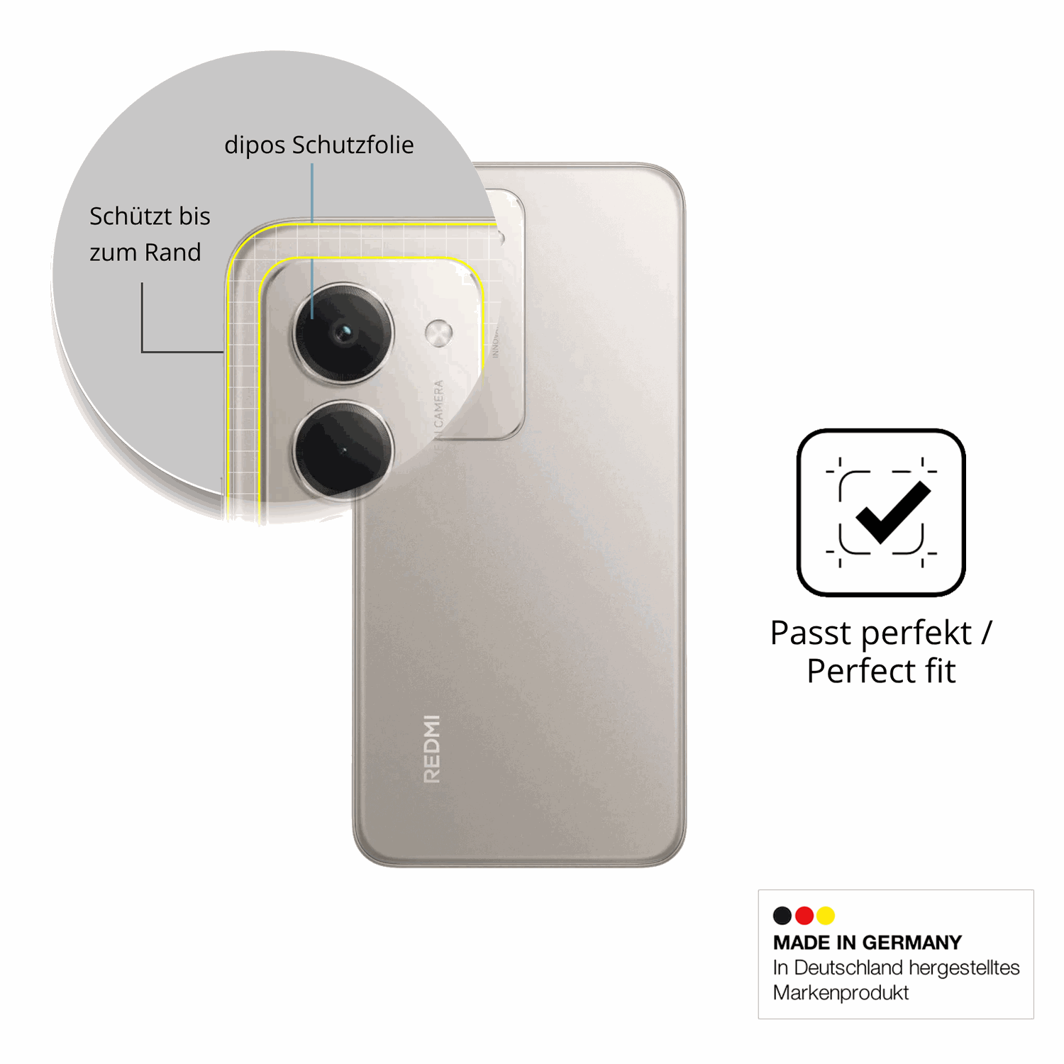 Besonders flexibler Displayschutz mit Anti-Shock-Schicht im Materialmix