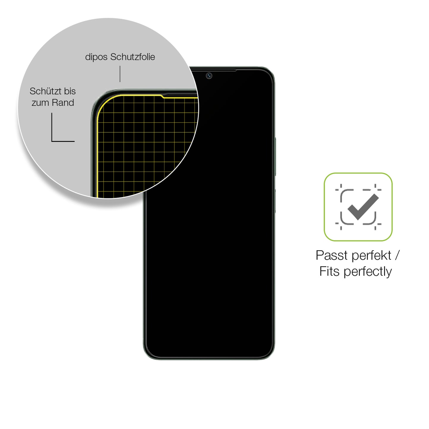 Besonders flexibler Displayschutz mit Anti-Shock-Schicht im Materialmix