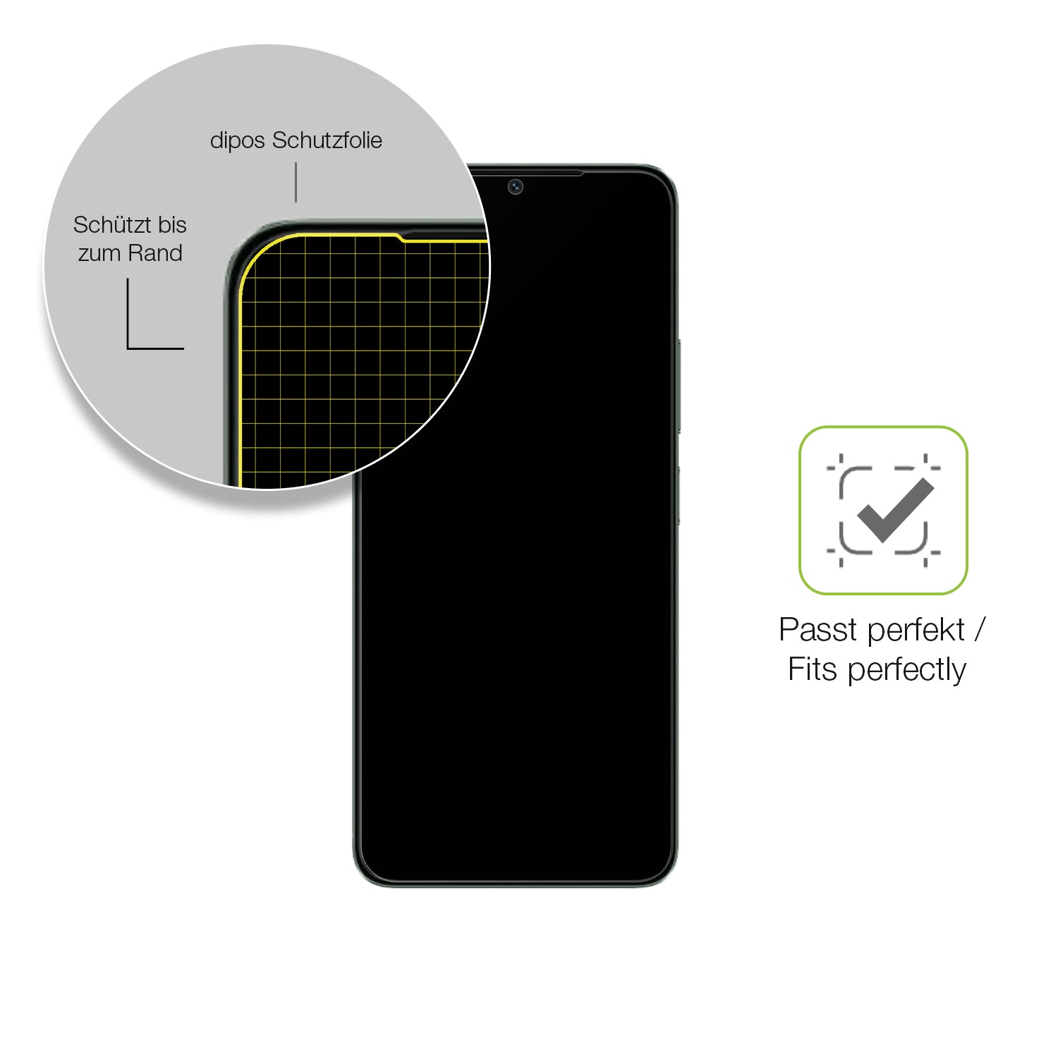 Besonders flexibler Displayschutz mit Anti-Shock-Schicht im Materialmix