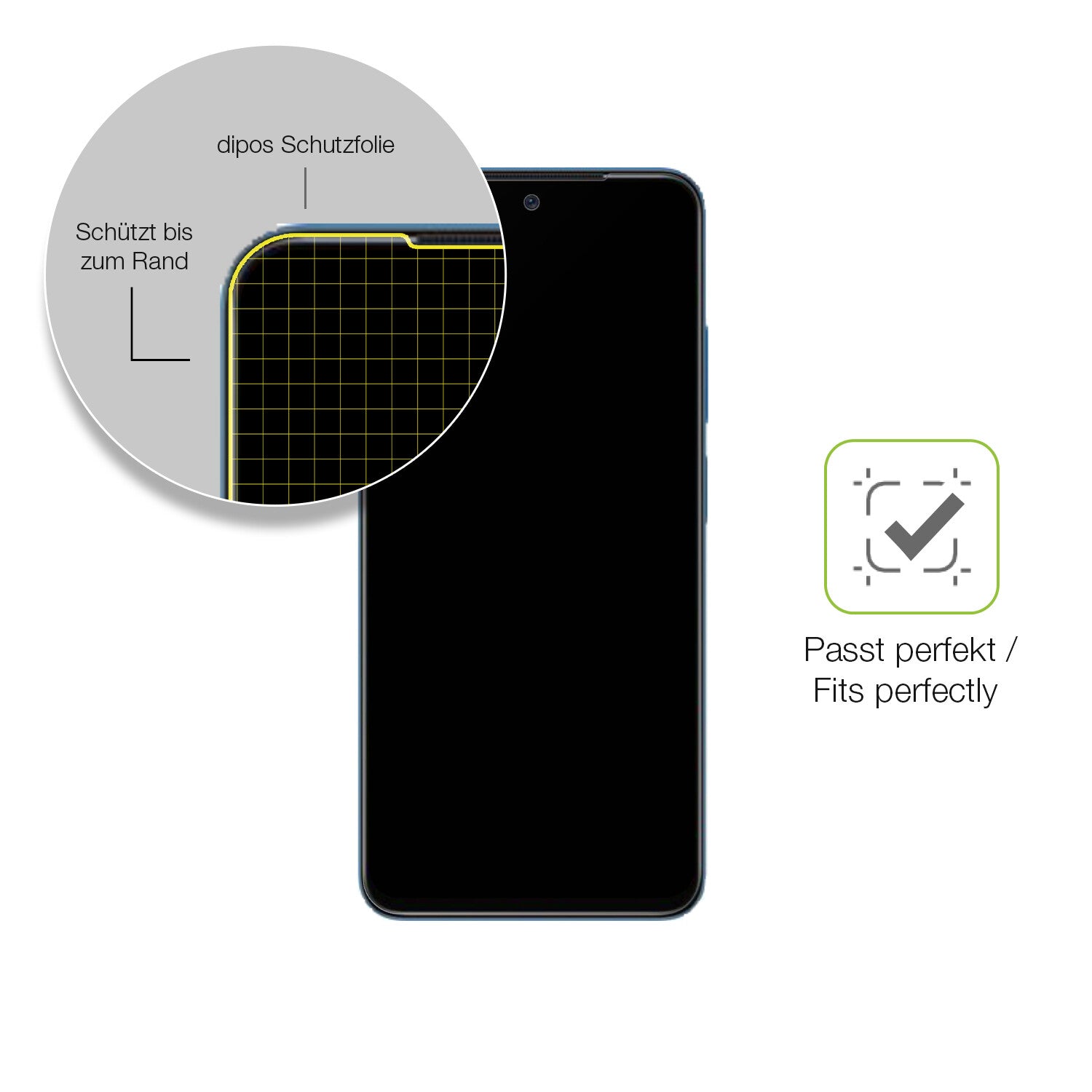 Besonders flexibler Displayschutz mit Anti-Shock-Schicht im Materialmix
