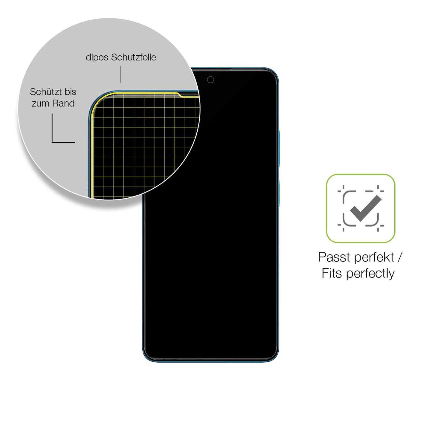 Besonders flexibler Displayschutz mit Anti-Shock-Schicht im Materialmix