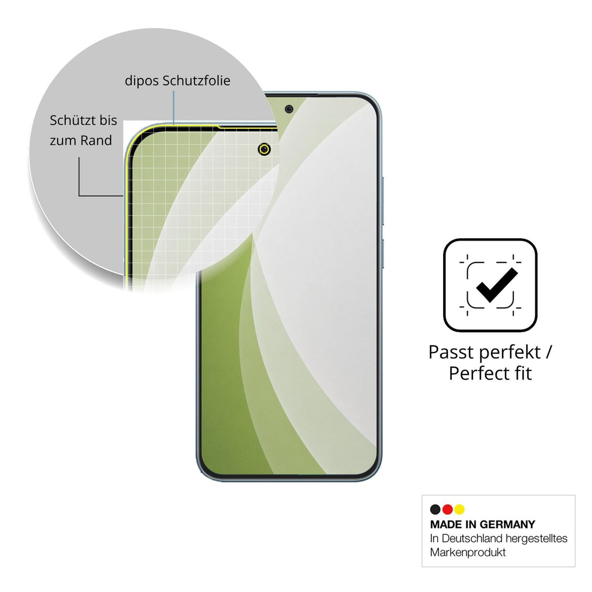 Besonders flexibler Displayschutz mit Anti-Shock-Schicht im Materialmix
