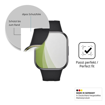 2x Full Cover Schutzfolie matt für Xiaomi Redmi Watch 6 Active