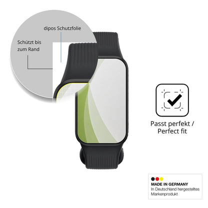 2x Full Cover Schutzfolie matt für Xiaomi Smart Band 11 Active