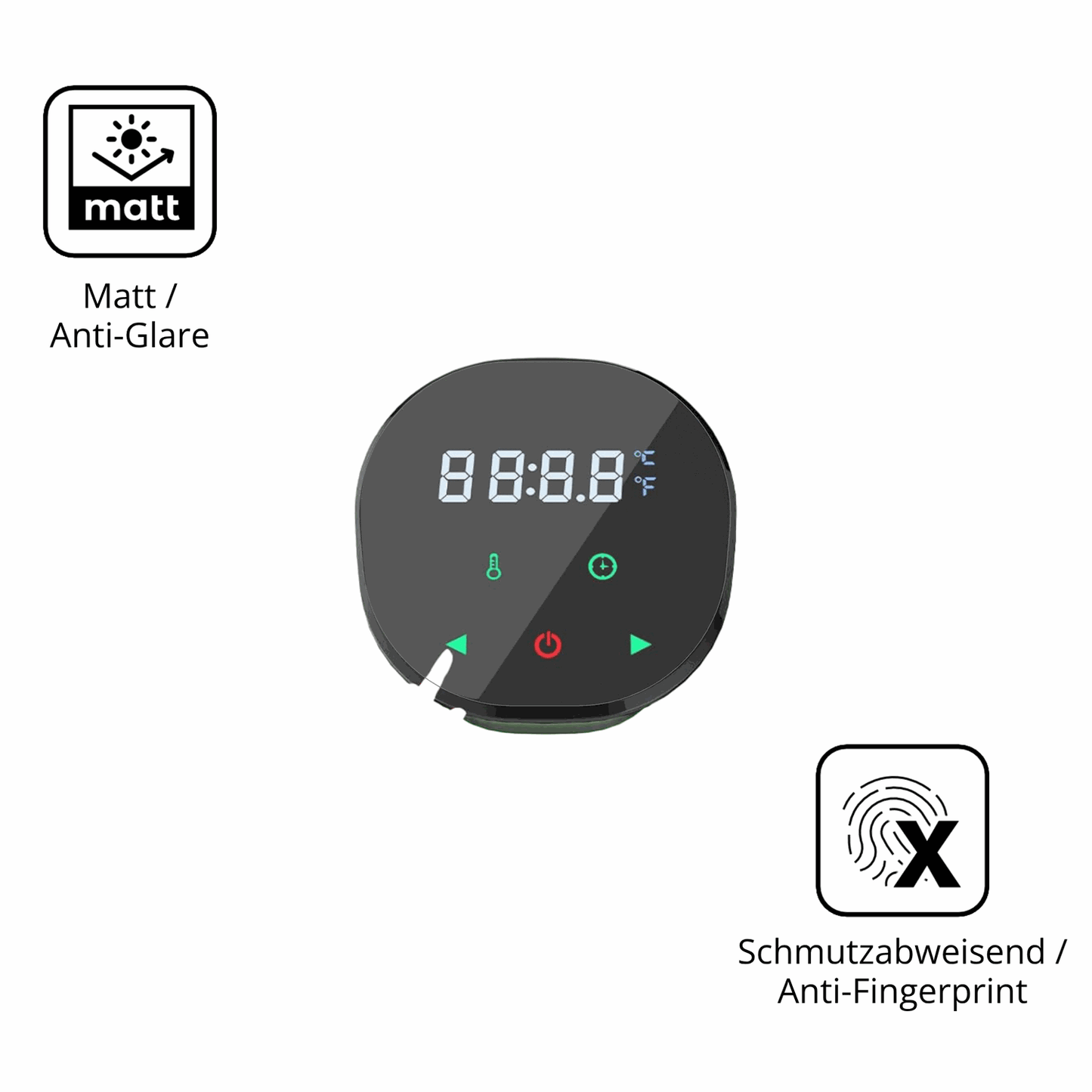 4x Schutzfolie matt für Vpcok Sous Vide Garer Stick Display-Schutzfolie