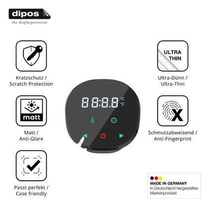 4x Schutzfolie matt für Vpcok Sous Vide Garer Stick Display-Schutzfolie