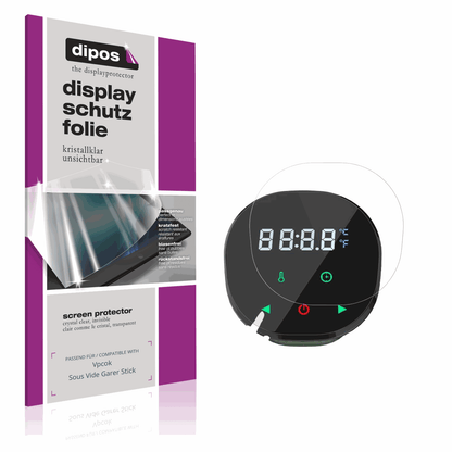 4x Schutzfolie klar für Vpcok Sous Vide Garer Stick Display-Schutzfolie