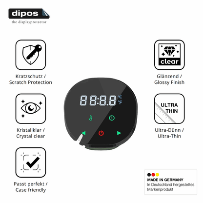 4x Schutzfolie klar für Vpcok Sous Vide Garer Stick Display-Schutzfolie