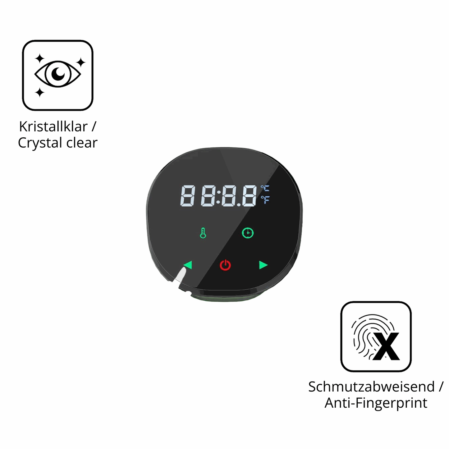 2x 9H Schutzfolie für Vpcok Sous Vide Garer Stick Panzerfolie