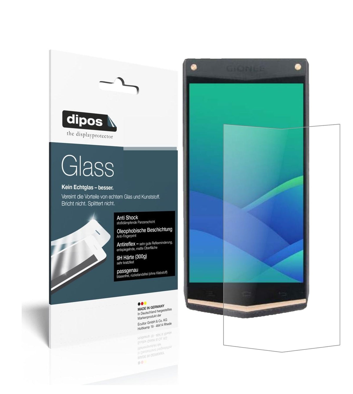 1x 9H Schutzfolie matt für Gionee W919 Panzerfolie