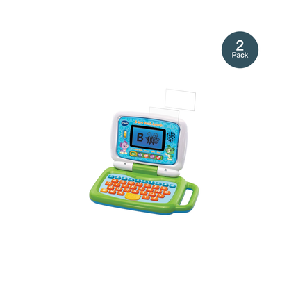 Vtech2-in-1 Touch Laptop mit aufgebrachter dipos Panzerfolie, die lästige Fingerabdrücke minimiert