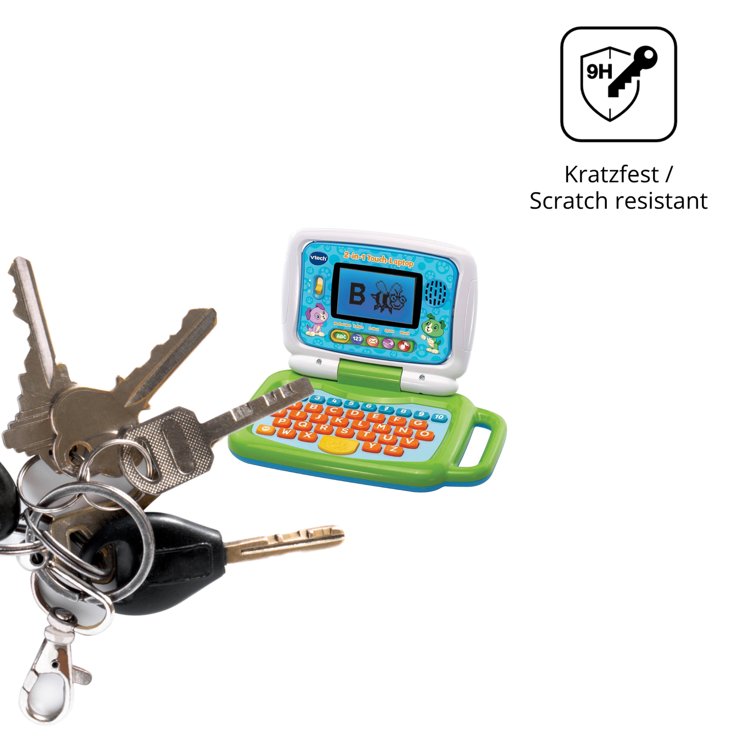 dipos Displayschutz für Vtech 2-in-1 Touch Laptop, mattierte Oberfläche, robuste Festigkeit und perfekte Passform