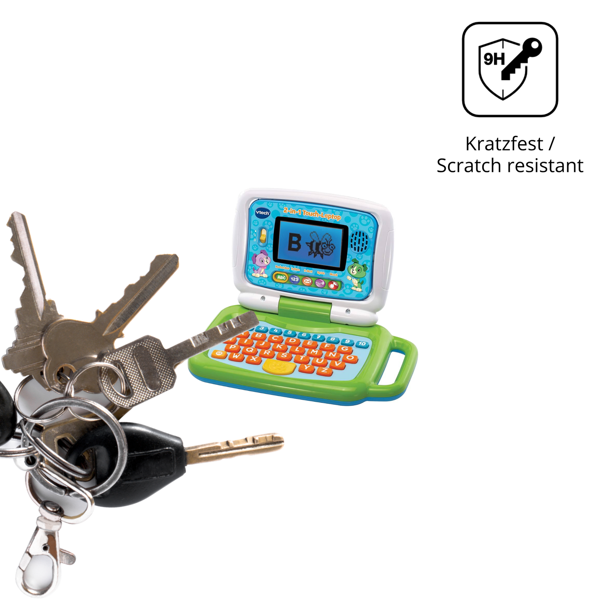 dipos Displayschutz für Vtech 2-in-1 Touch Laptop, mattierte Oberfläche, robuste Festigkeit und perfekte Passform